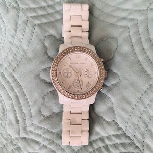 Michael Kors Runway White Ceramic Women’s Watch